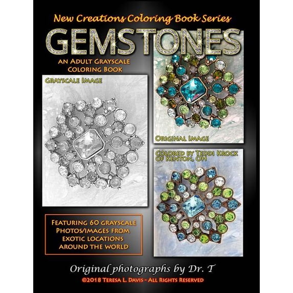 New Creations Coloring Book: New Creations Coloring Book Series: Gemstones (Paperback)