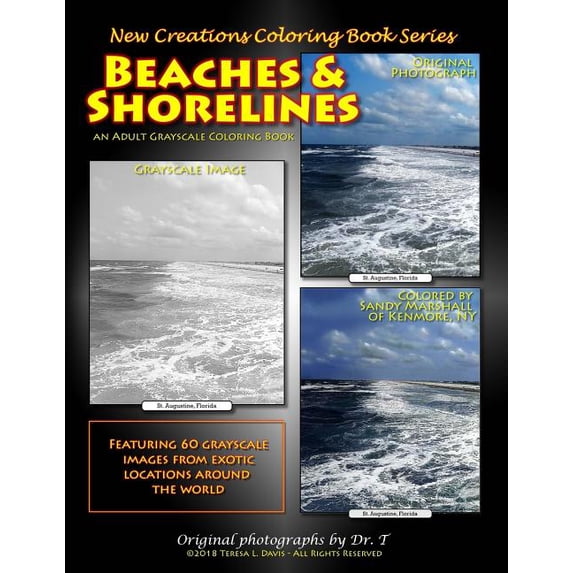 New Creations Coloring Book Series: Beaches &amp; Shorelines, (Paperback)