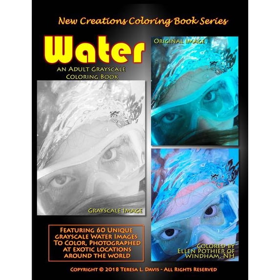 New Creations Coloring Book Series: Water, (Paperback)