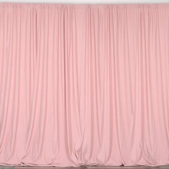New Creations Fabric & Foam Inc,   Polyester Poplin Backdrop Drape Curtain Panel, Blush
