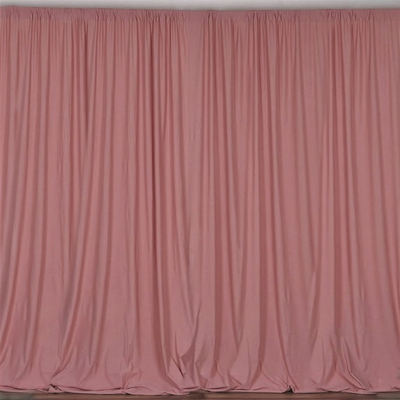 New Creations Fabric & Foam Inc, Polyester Poplin Backdrop Drape Curtain Panel, Dusty Rose