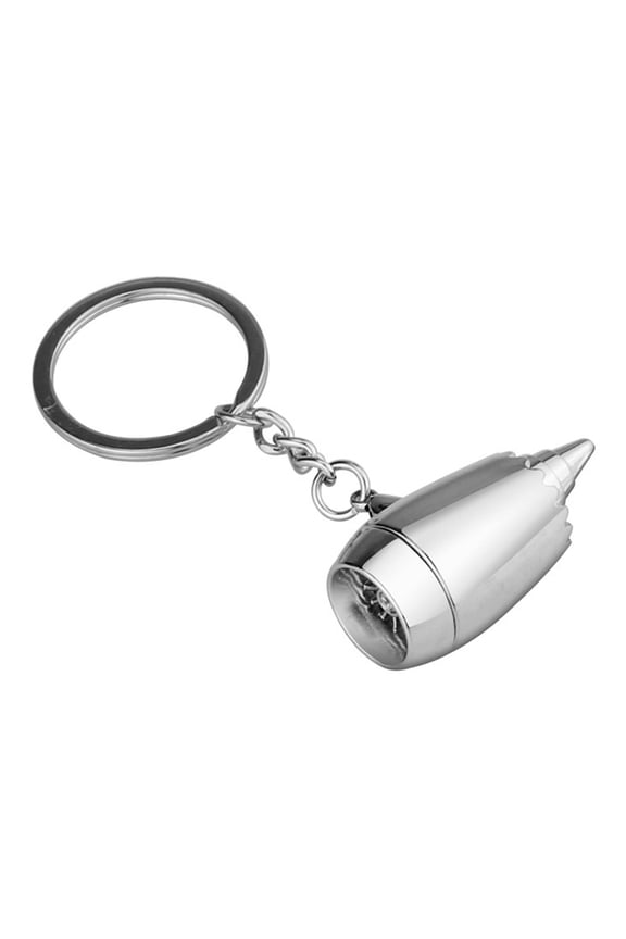New Creative Airplane Turbine Pendant Key Ring Fashion Keychain Storage Keys Por