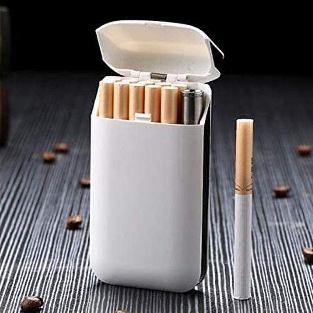 New Creative Cigarette case USB Charging lighters Windproof flameless No Gas (WQ-1088-3 White)
