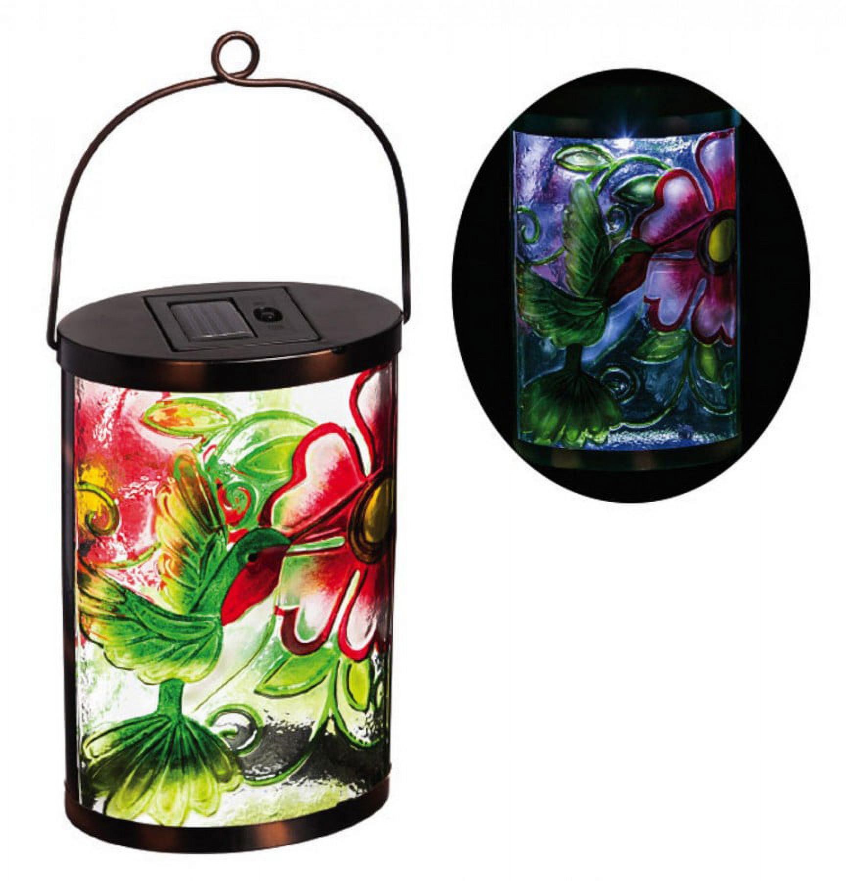 New Creative Hummingbird Garden Friends Hanging Solar Lantern New Creative Hummingbird Garden Friends Hanging Solar Lantern