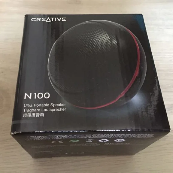 New Creative N100 Ultra Portable Speaker 3.5Mm Stereo Jack - Black