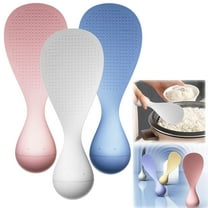 New Creative Tumbler Anti-Stick Rice Spoon, Tumbler Rice Spoon Standing Non-Stick , Heat Resistant Plastic Rice Cooker Scooper, Standing Rice Spatula Non Stick, Rice Paddle Standable Easy to Clean A