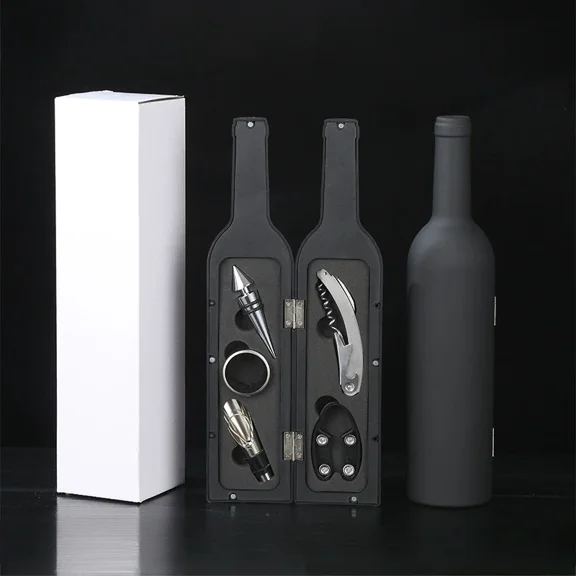 New Creative Wine Set 3/5 Pieces Bottle Opener Gift Box High-End Set Tool Bottle Opener Wine for Wine Lovers