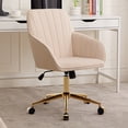 thumbnail image 1 of New Criss Cross Chair Legged Office Wide Comfy Desk Seat, Computer Task Seating, Swivel Vanity Home Height Adjustable, 1 of 7
