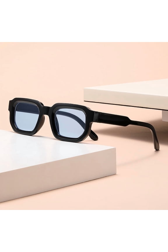 New Cross-Border Classic Square Frame Sunglasses European and American Retro Personality Simple Sunglasses Internet Celebrity Xiaohongshu Same Style Glasses