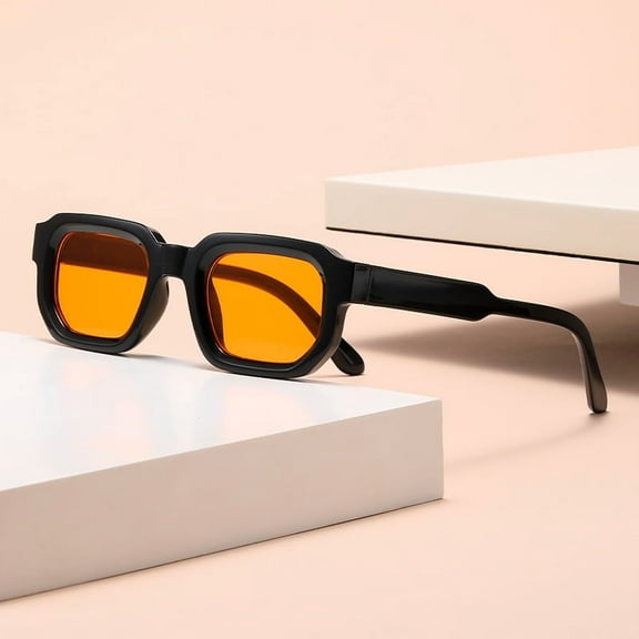 New Cross-Border Classic Square Frame Sunglasses European and American Retro Personality Simple Sunglasses Internet Celebrity Xiaohongshu Same Style Glasses