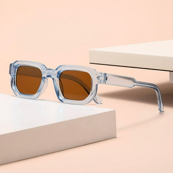 New Cross-Border Classic Square Frame Sunglasses European and American Retro Personality Simple Sunglasses Internet Celebrity Xiaohongshu Same Style Glasses