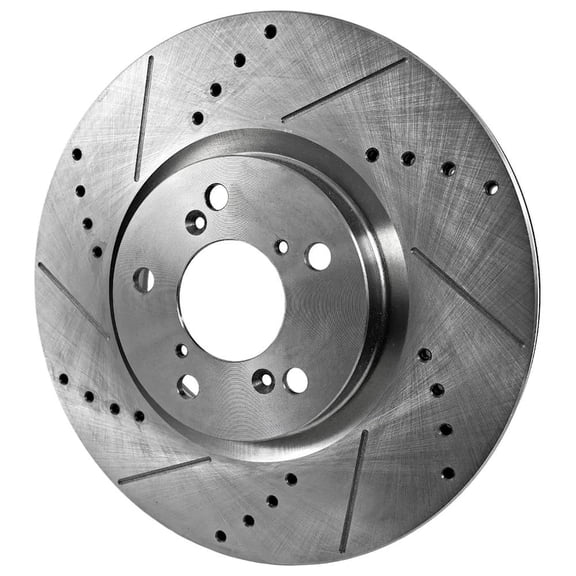 New Cross-drilled Brake Disc Compatible With Acura Honda Pilot EX-L 6 Cyl 3.5L Pilot Touring 6 Cyl 3.5L ZDX Base 3.7L 2007-2020 By 31468 44605 0833322 900530 60059053 31468G