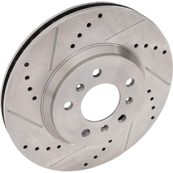 New Cross-drilled Brake Disc Compatible With Buick Chevrolet Lucerne CXL Special Edition 6 Cyl 3.9L Lucerne CXL 6 Cyl 3.8L Lucerne CXL 6 Cyl 3.9L 2006-2016 By 19372 55126 145654