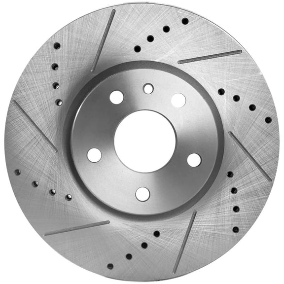 New Cross-drilled Brake Disc Compatible With Ford Lincoln Fusion Titanium 4 Cyl 2.0L Fusion SE 4 Cyl 2.5L Fusion SE Hybrid 4 Cyl 2.0L 2013-2020 By 42286 54196 681015 850315