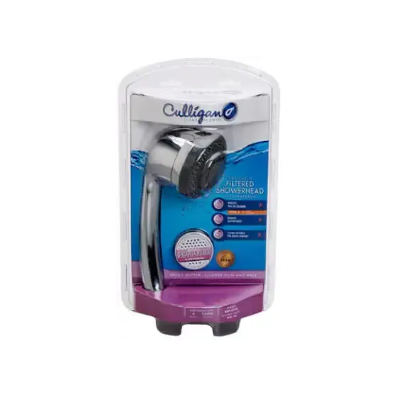 New Culligan HSHC135 Filtered Hand Held Shower Head Chrome