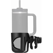New Cup Keeper Compatible with Hydroflask, Stanley, Yeti, Owala. A Solid Super Secure Fit. 360 Degrees Rotatable. Anti-Shake Spill Resistant. Black