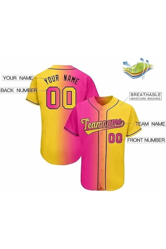 New Customizable Baseball Jersey Team Shirt Print Team Personal Name Number Stripe Basebal