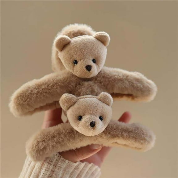 New New Cute Bear Hairpin for Women Kawaii Design Large Hair Clips Fashion Big Claws Clip Party Hair Accessories Girls