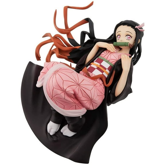 New, Cute Nezuko Kamado Q Version Nezuko 12cm/4.7inch Anime Sleeping Position Nezuko Statue PVC Collectible