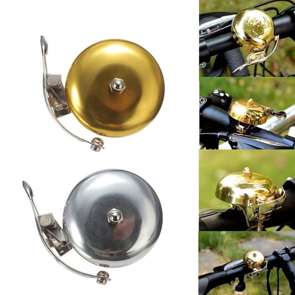 New Cycle Push Ride Bike Loud Sound One Touch Bell Retro Bicycle Handlebar