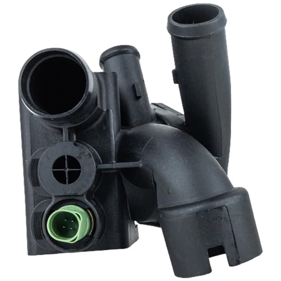 New Cylinder Head Thermostat Housing Compatible With Audi Volkswagen Jetta GLS 6 Cyl 2.8L TT Quattro Base 6 Cyl 3.2L Golf GTI GLX 2.8L 1999-2009 By 022121117C
