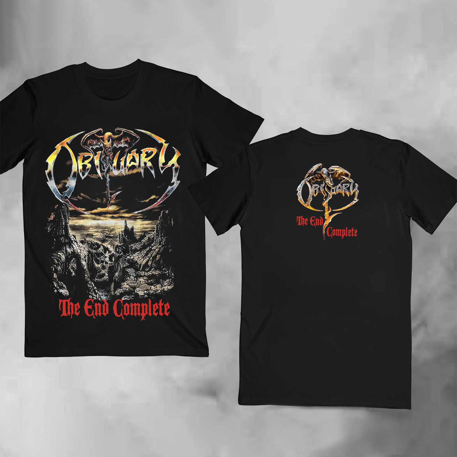 New D T G tshirt OBITUARY The End Complete Tee