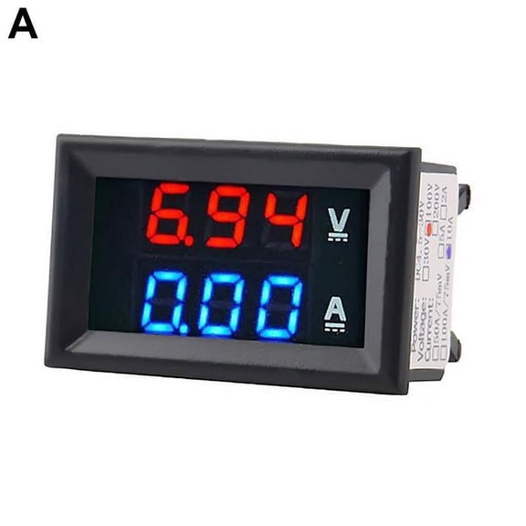 New DC 100V 10A Voltmeter Ammeter Blue Red LED Amp Dual Digital Volt Meter u T4B0