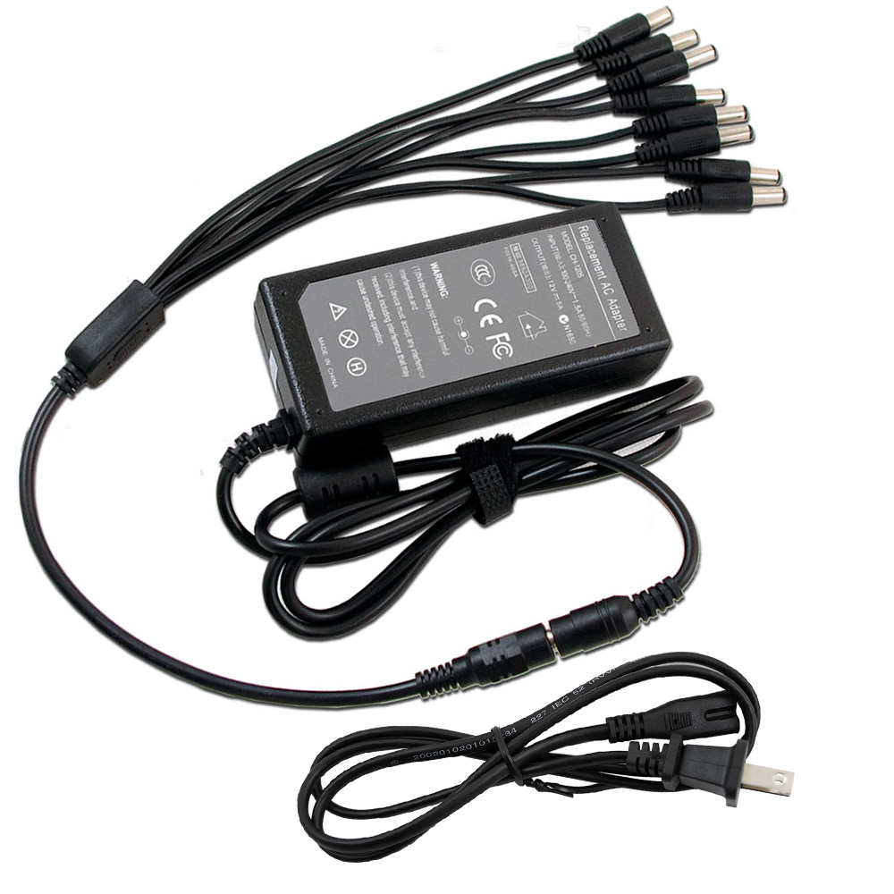 Adaptateur Secteur 12V 2A 24W - Alimentation DC Pour Bandes LED, Caméras, Routeurs - Jack 5,5x2,1 Mm