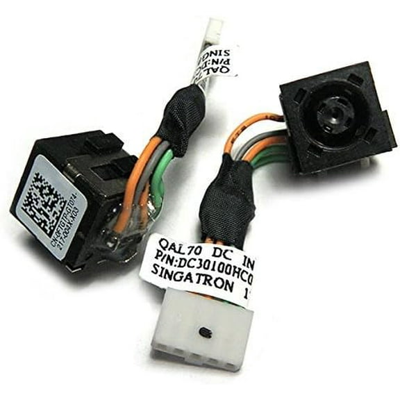 New DC Jack Power Plug in Charging Port Connector Socket with Wire Cable Harness Replacement for Dell Latitude E6330 E6430S QAL70 DC30100HC00