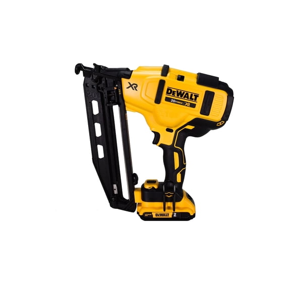 DEWALT Cordless Angled Finish Nailer Kit DCN660D1 - 20V, Adjustable, 16 Ga, Battery Included