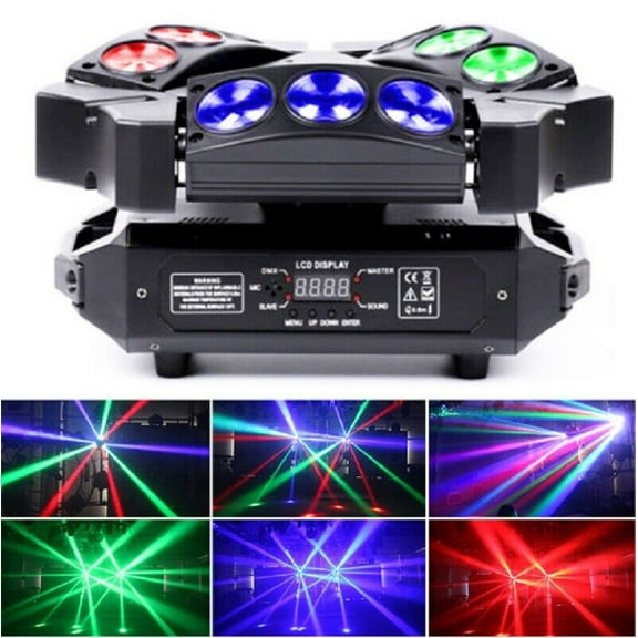 New DJ Light Mini Spider Beam 9 eyes 10w RGB LED Moving Head Light For DJ Event