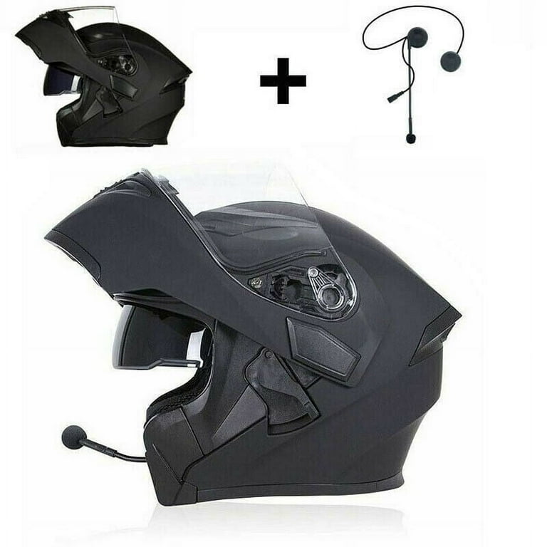 Cooligg full face helmet motorcycle street bike helmet dual visor flip up modular dot approved deals