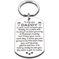 thumbnail image 1 of New Dad First Fathers Day Keychains Gifts for Dad Men Him Husband from Unborn Baby Son Daughter Bump Wife Future Daddy to Be Birthday Christmas Valentines Day Baby Announcements Pregnancy Keepsake Tag, 1 of 6