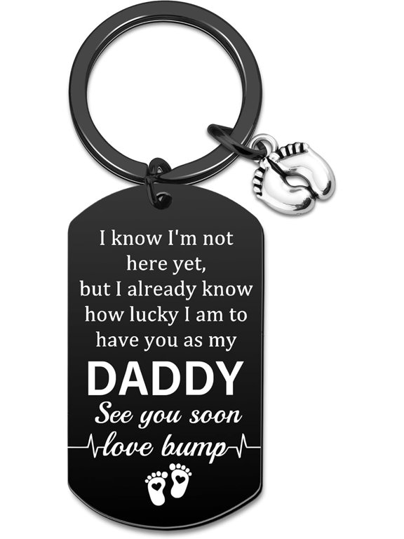New Dad Gifts First Time Dad Gifts Daddy To Be Gift Expecting Daddy Gift Soon To Be Dads Present Father Day Present Daddy Keychain for Men