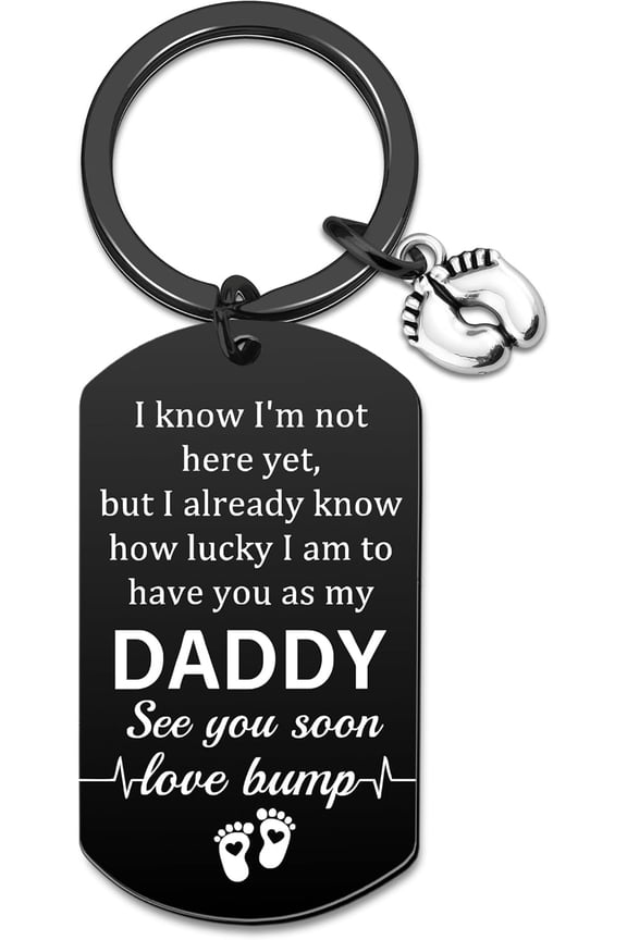 New Dad Gifts First Time Dad Gifts Daddy To Be Gift Expecting Daddy Gift Soon To Be Dads Present Father Day Present Daddy Keychain for Men