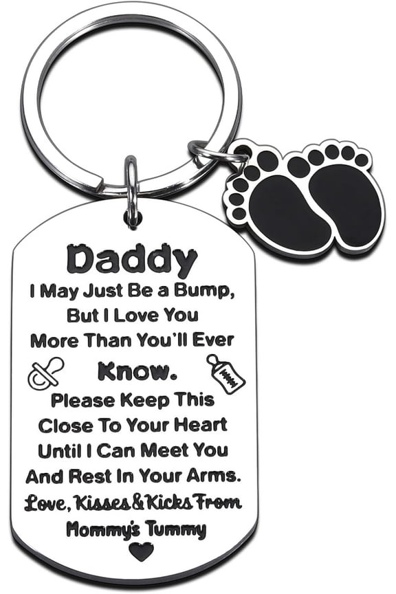 New Dad Gifts for Men on Father's Day, Keychains for Dads-to-be, Gifts for Dads-to-be, First Time Dad Gifts, Gender Reveal Gifts for Expectant Parents, Pregnancy Announcement from Wife to Husband