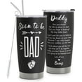 thumbnail image 1 of New Dad Gifts for Men - First Time Dad Gifts - Gifts for New Dad - First Fathers Day Gift From Baby - Pregnancy Announcement - Baby Revearl for Husband - Dad to Be Stainless Steel Tumbler 20oz, 1 of 6