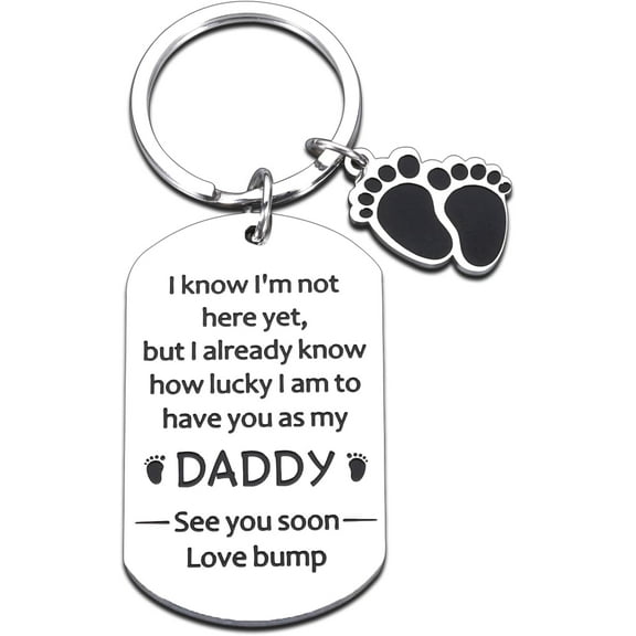New Dad Gifts for Men: First Fathers Day Keychain