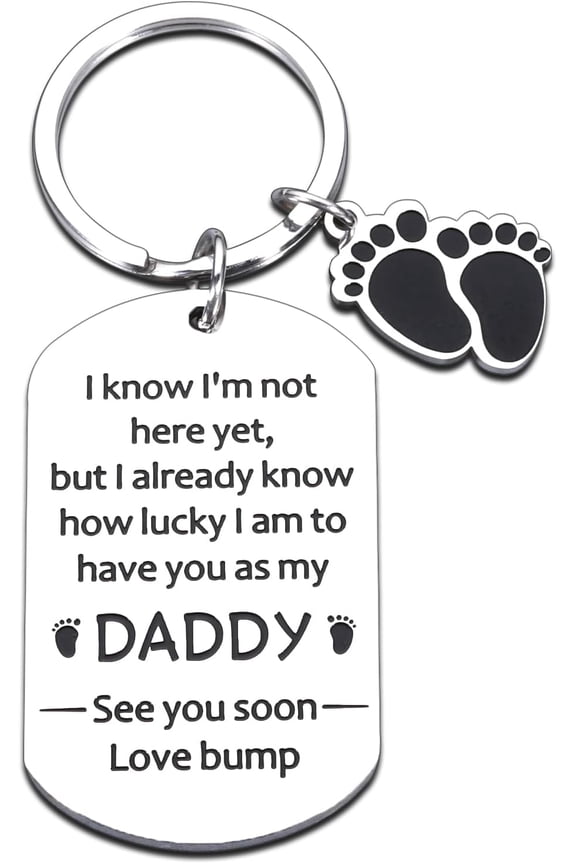 New Dad Gifts for Men: First Fathers Day Keychain