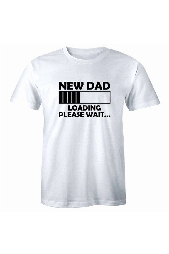 New Dad Loading Please Wait T-Shirt Pregnancy Announcement Reveal Gift