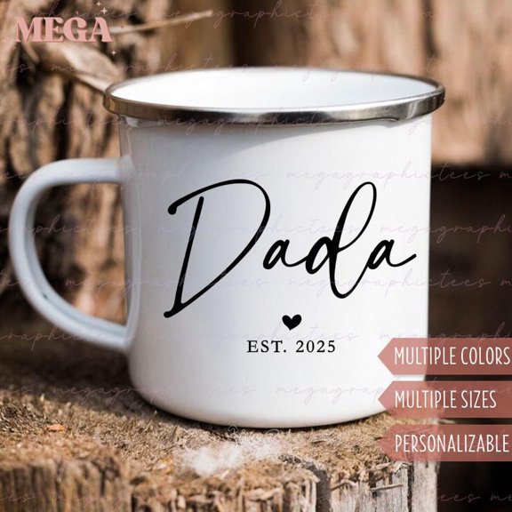 New Dada Gift Mug Personalized Dada Mug Dada Est 2025 Gift for New Dada Gift for Expecting