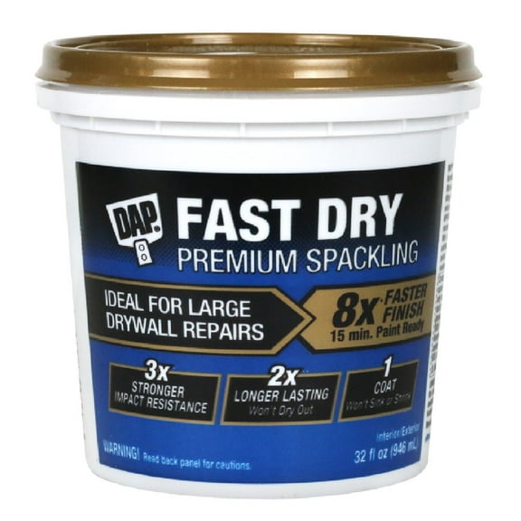 New Dap 7079818441 Fast Dry Spackling, Slight, Off-White, 32 Ounce,Each