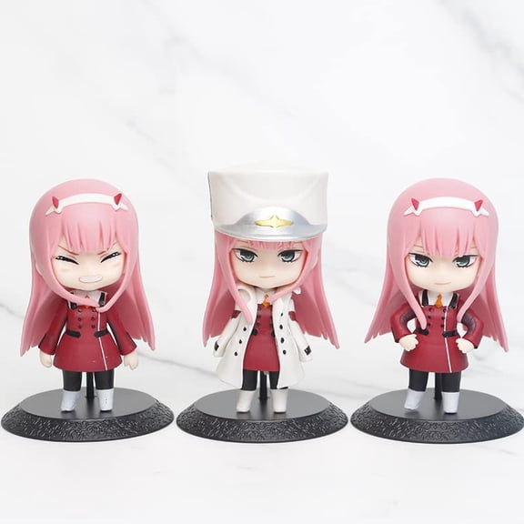 New Darling in The FRANXX, Zero TwoQ Ver Anime Characters Decor Ornaments Statue Cute Desktop Decoration Collection