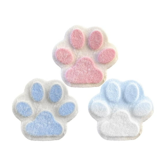 New Decompression Flocking Silicone Kitten Claws Soft Feet G1KD Cat Pink