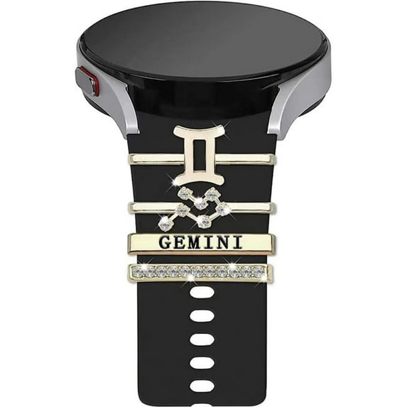 New Decorative Tool for Apple Watch Band Fashion Twelve Constellations Strap Decorative Ring Wristbelt Charms Strap Accessories Watch Band Ornament GEMINI
