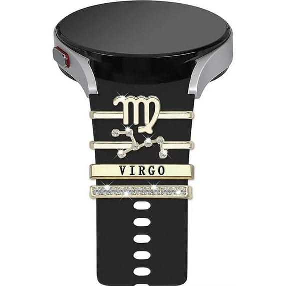 New Decorative Tool for Apple Watch Band Fashion Twelve Constellations Strap Decorative Ring Wristbelt Charms Strap Accessories Watch Band Ornament VIRGO