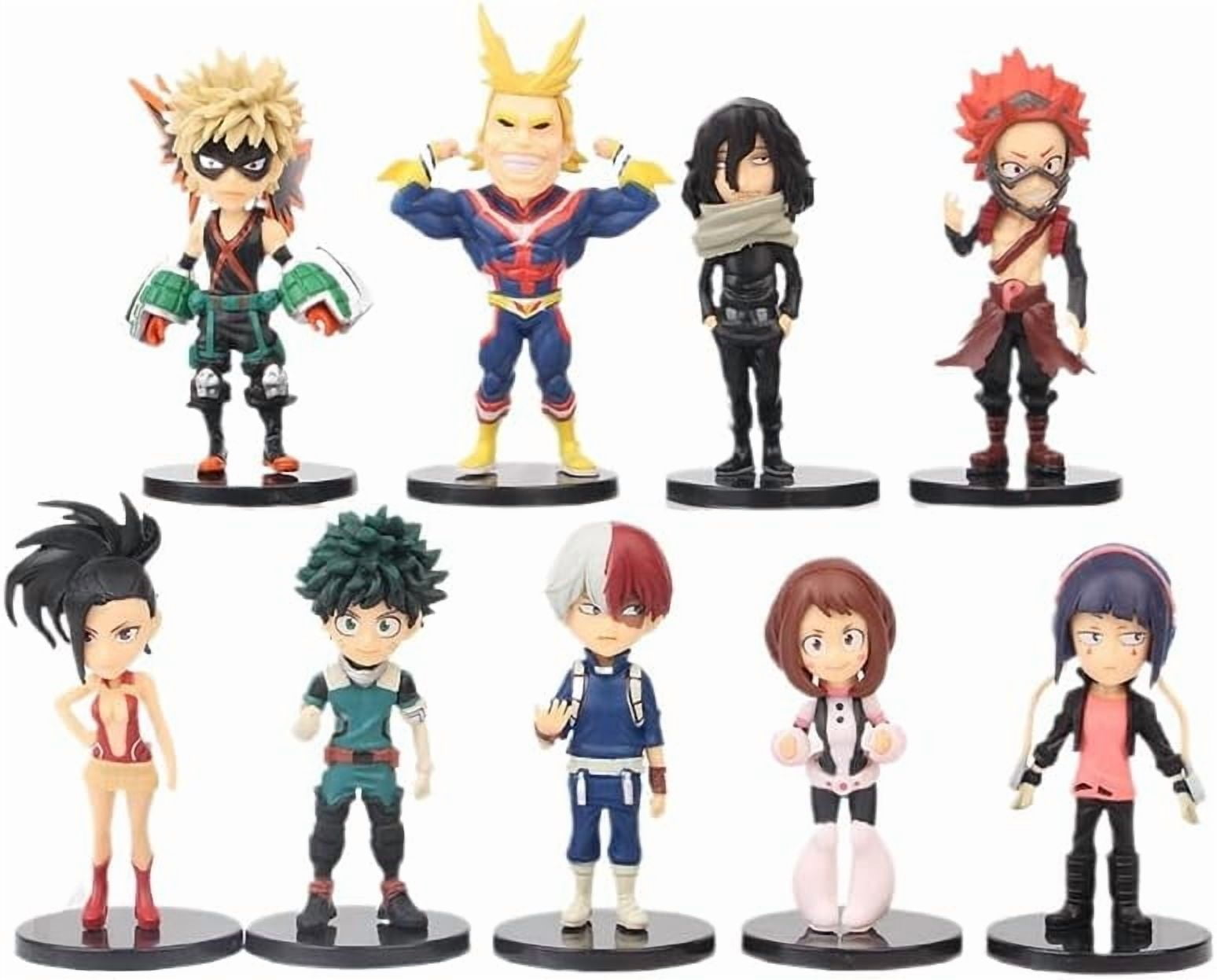 New Deku, Bakugo, Hiro Shotaro Figure, 9pieces q Version Action Figures 8cm/3.1inch Anime Character Statue Model Desktop Decoration Ornament Gifts