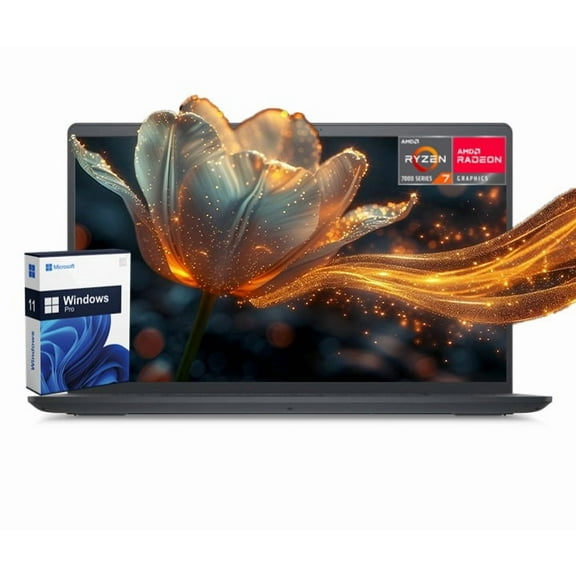 New Dell Inspiron 15 3535 Business Laptop, 15.6" Laptop, AMD Ryzen 7 7730U, 64GB RAM 2TB SSD, Radeon Graphics, Windows 11 Pro, Carbon Black