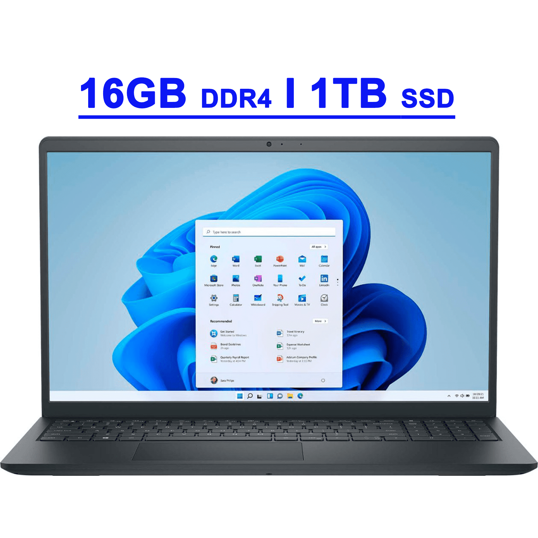 New Dell Inspiron 3530 Laptop, 15.6" FHD Touchscreen, Intel Core i5-1335U , 16GB RAM, 1TB SSD, SD Reader, Webcam, HDMI, Windows 11 Pro,Black