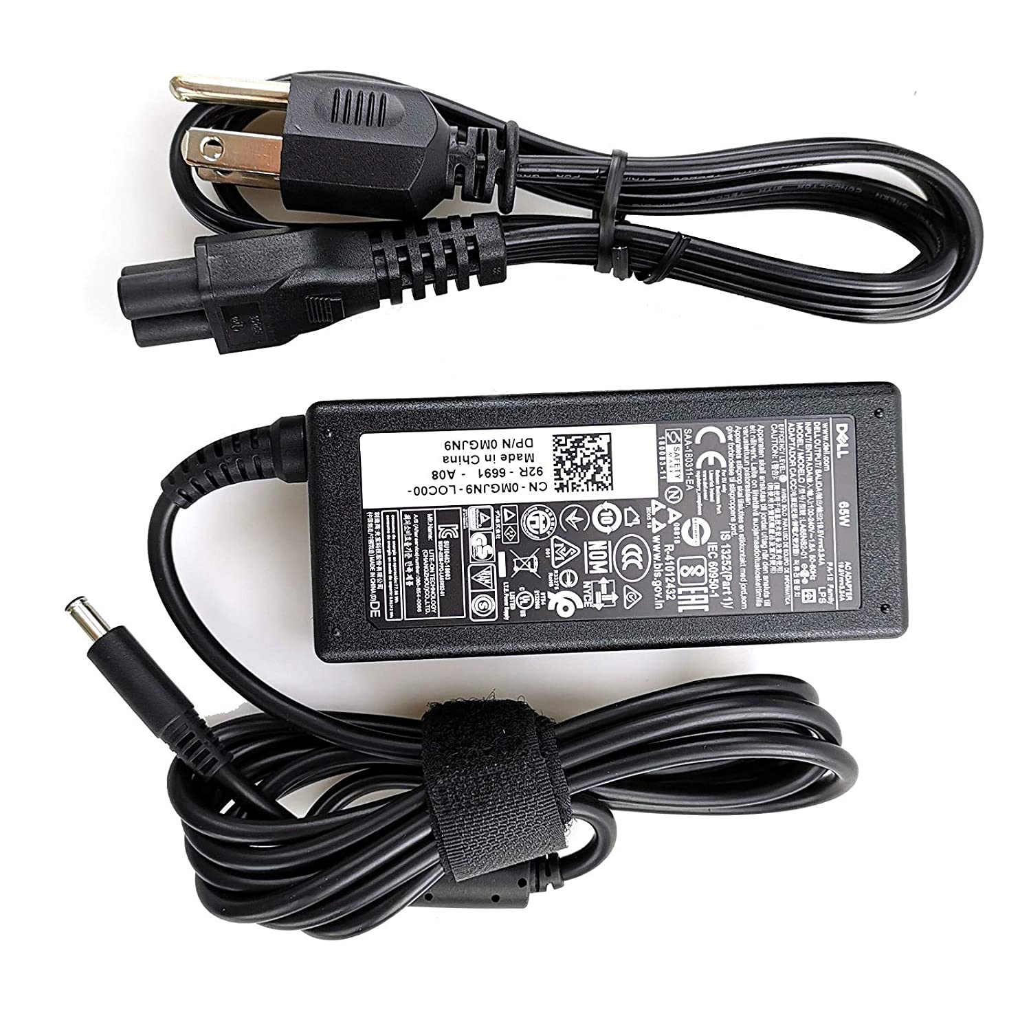 New Dell Original Inspiron Laptop Charger 65W watt 4.5mm tip AC Power Adapter(Power Supply) with Power Cord for Inspiron 13 14 15,3000 5000 7000 Series,5558 5755 3147 7348-2in1 5555 5559,0G6j41 0MGJN - image 1 of 6